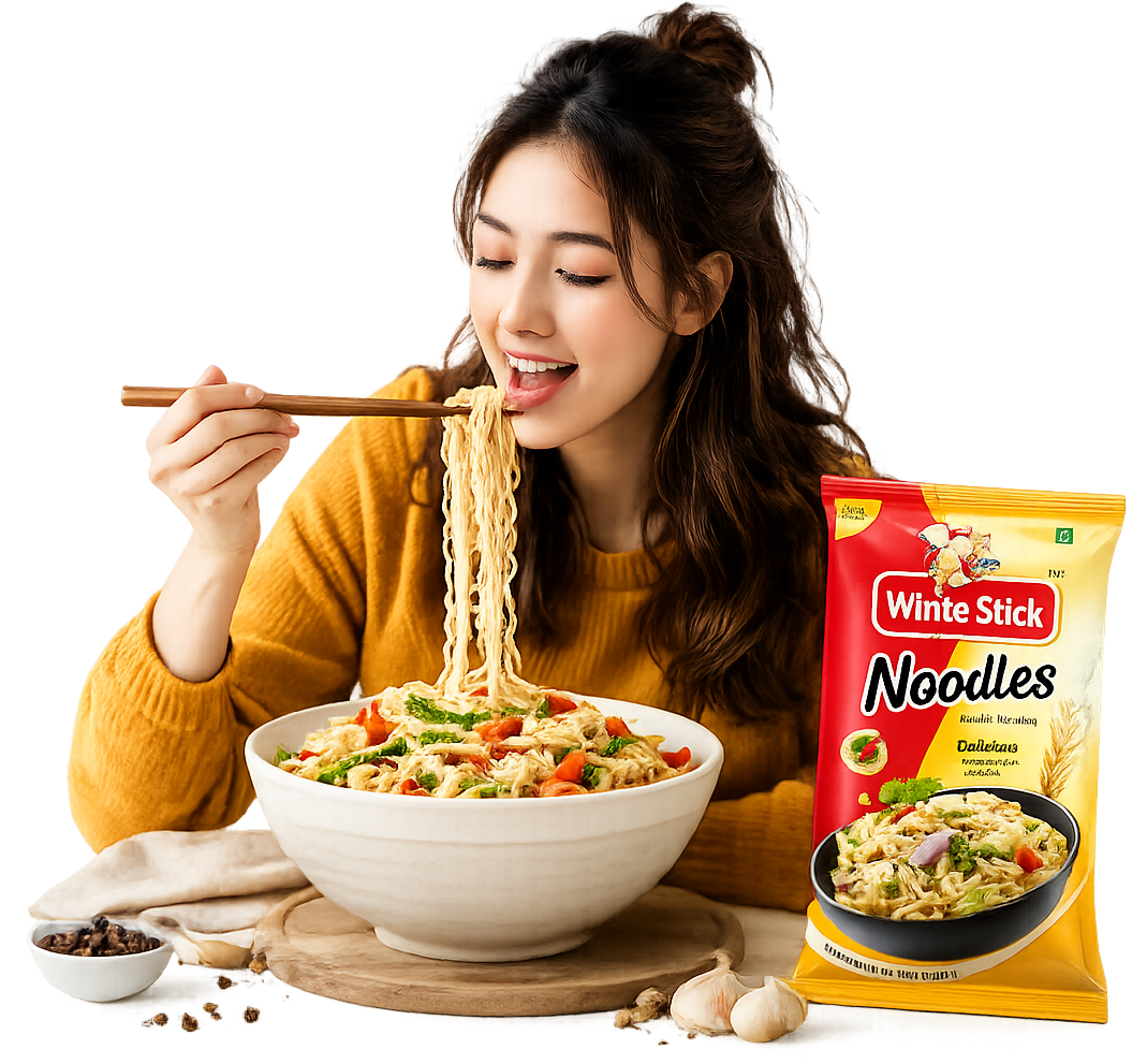 Enjoying Noodles